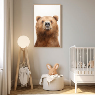 Bear Face Canvas Art